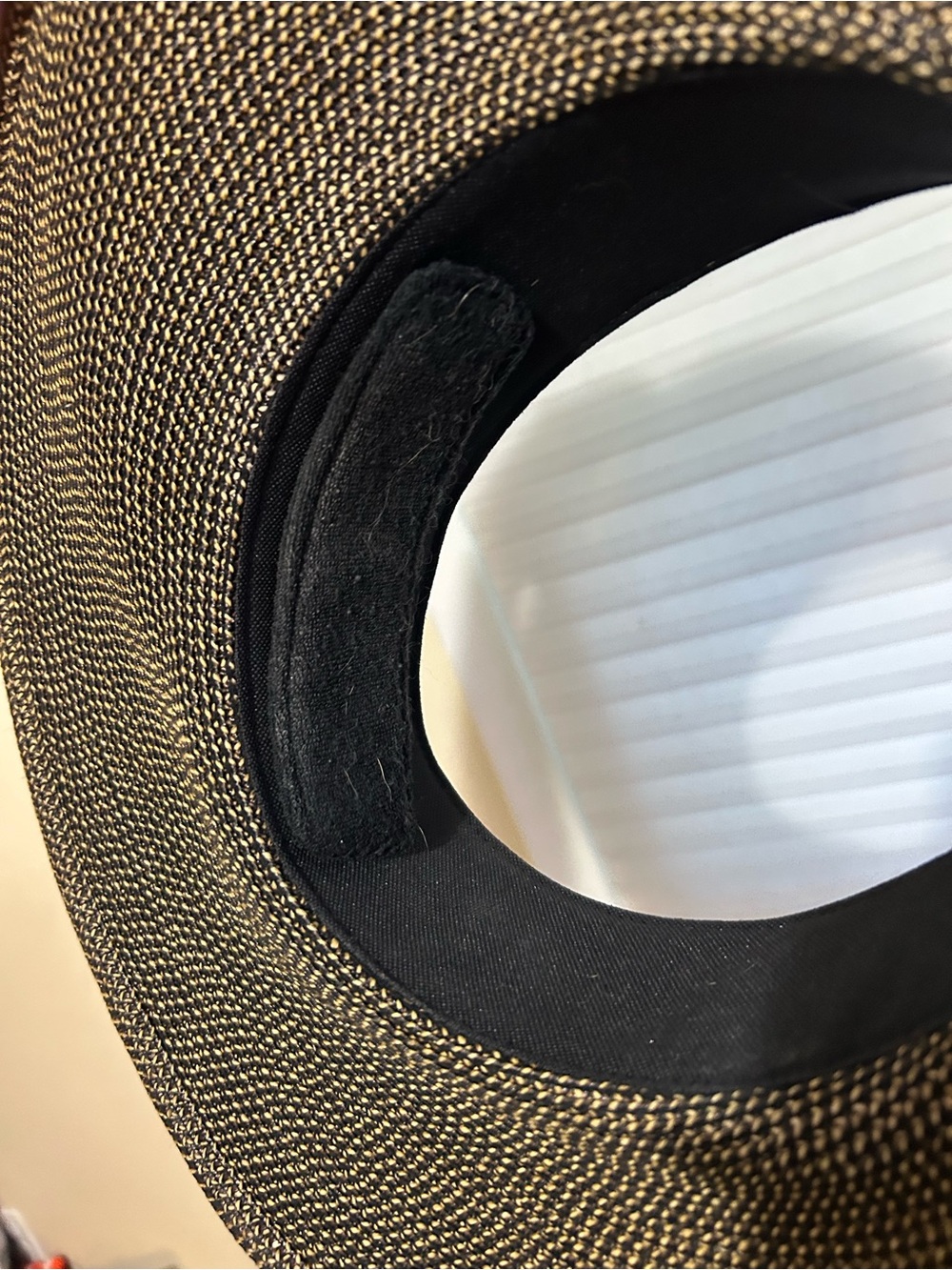 Eric Javits Squishee Halo Straw Hat Black Trim - Picture 6 of 6